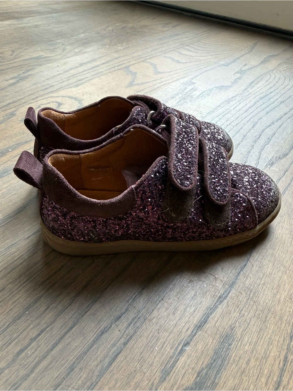 Angulus kids purple glitter sneakers - Picture 4 of 7